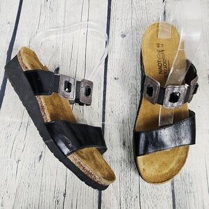 NAOT | Emma low wedge slip-on sandals